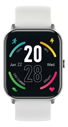 Relógio Smartwatch Qcy Watch Gtc S1 Bluetooth 5.0 Ipx8 Cor Prata - foto 2