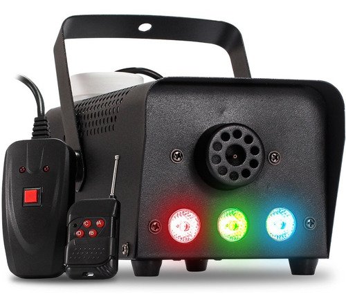 Maquina De Fumaça Dmx Bx-750 3 Leds Rgb 2 Controles + Fluido - foto 2