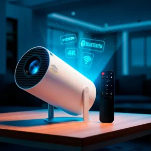 Projetor Smart Portátil Several Importados Full Hd 4k Android 11 Wi-fi Bluetooth Mini Projetor Home Theater Cinema Em Casa Cor Branco Imagem Nítida Som Potente Compatível Com Diversos Dispositivos - foto 1