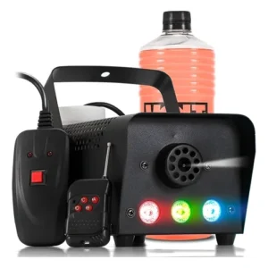 Maquina De Fumaça Dmx Bx-750 3 Leds Rgb 2 Controles + Fluido - foto 1