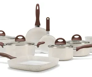 Conj de Panelas 8 Peças Ceramic Life Smart Plus Vanilla - Brinox - foto 1