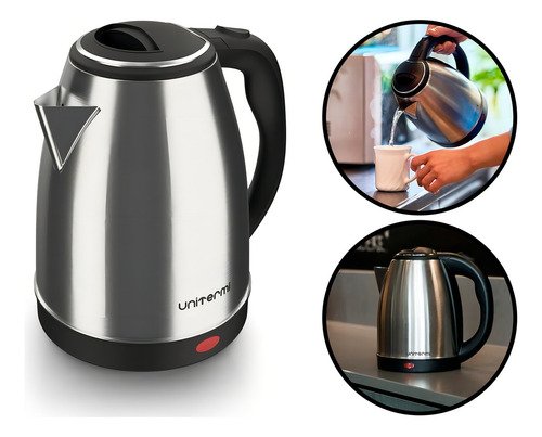 Chaleira Eletrica Atacama 1,8l Prateado 127 v Unitermi 1200 W - foto 4