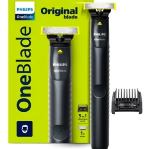 Philips Oneblade Qp1425/10, novo pente 5 em 1 ajustável para aparar barba, uso seco e úmido. Corte, modele e barbeie. - foto 1
