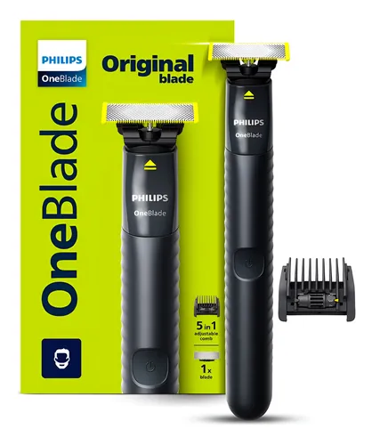 Philips Oneblade Qp1425/10, novo pente 5 em 1 ajustável para aparar barba, uso seco e úmido. Corte, modele e barbeie. - foto 1
