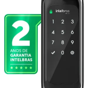 Fechadura Digital de Sobrepor Touch Screen FR 101 Preta Intelbras - foto 1