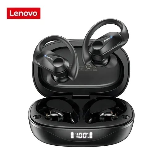 Fone Bluetooth 5.3 Lenovo Livepods Lp75 Corrida Thinkplus Cor Preto - foto 1