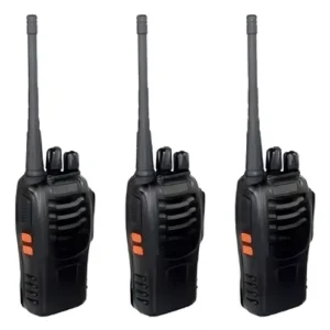 Kit 3 Radio Comunicador Walktalk ASPE SHOP Baofeng BF-777S 12km Segurança Profissional Cor Preto - foto 1